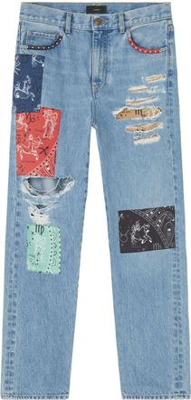 Alanui The Twelve Signs straight-leg jeans - women - Cotton - 27 - Blue