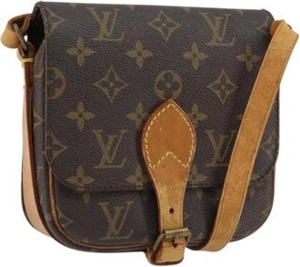 Louis Vuitton Pre-owned Cross Body Bags, female, Brown, Size: ONE SIZE Pre-owned Canvas Cross Body Bag