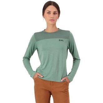 Mons Royale Diversion Merino Long-Sleeve Bike Jersey - Womens in Thyme/cypress at Nordstrom, Size Medium