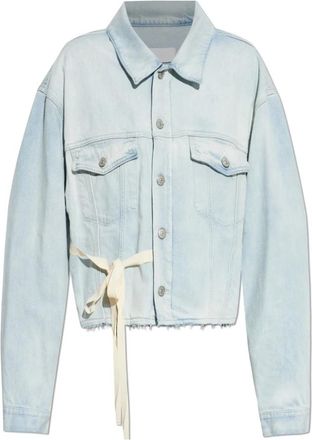 Maison Margiela Denim Jacket Met Rauwe Afwerking - Dames - Spijkerjassen - Blauw - 2XS - Denim - Jassen