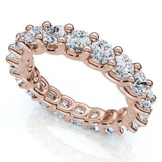 Pompeii3 2 1/2Ct Diamond U Prong Eternity Ring in 14k Gold or Platinum Lab Grown