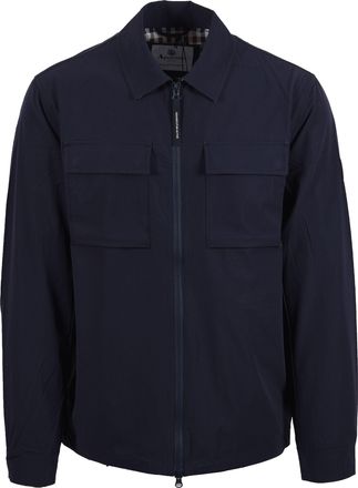 Aquascutum Mens SHELL SP OVERSHIRT NAVY Cotton - Size X-Large