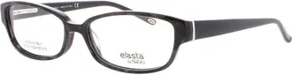 Elasta Unisex Black Rectangular Eyeglass Frames Elasta El 5796 0Jsl - 53