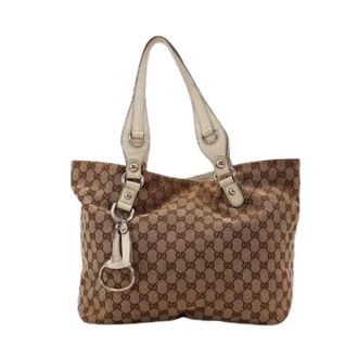 Gucci Pre-owned Tote Bags, female, Brown, Size: ONE SIZE Pre-owned Le Tote Horsebit
