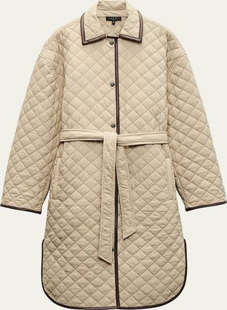 Rag & Bone Kelly Long Quilted Jacket