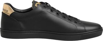 Dolce & Gabbana Low-top Sneakers - Heren - Sneakers - Zwart - 45 EU - Leer - Schoenen
