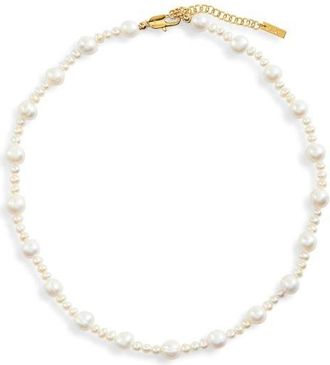 &Eacute;liou Irenko Pearl Necklace in White at Nordstrom, Size 16