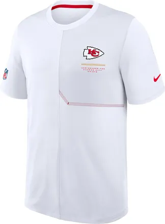 Nike Kansas City Chiefs Sideline Coach Nike Mens Dri-FIT NFL Top in White | 03B2075K7G-B8B