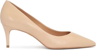 Kazar Leren pumps met lage hak. Dit product valt klein uit. - Dames - Pumps - Beige - 40 EU - Leer - Schoenen