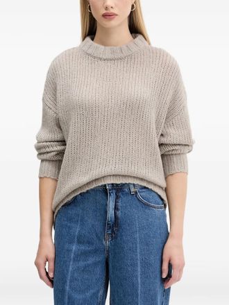 HUGO BOSS Sweater met ronde hals - Beige
