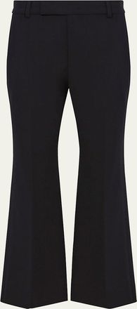 Proenza Schouler Marlene Tropical Wool Kick-Flare Pants