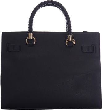 Liu Jo Womens Satchel Bag M Black Polyurethane Handbags Hand