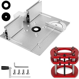 OEM Kit De Fresadora De Mesa Jeffergarden, Elevador Para Fresadora Bajo Mesa De 64-66 Mm De Di&aacute;metro, M&aacute;ximo 51 Mm, Kit De Fresadora De Mesa Para Ranuras 