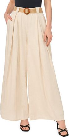 Halogen Wide Leg Belted Pants in Rainy Day at Nordstrom Rack, Size X-Large