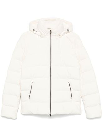 Herno pinwale-corduroy jacket - men - Polyamide/Polyurethane/Polyester/Goose Down/Goose Feather - 46 - White