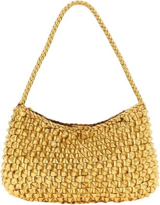 Dragon Diffusion Borsa a spalla in pelle intrecciata Rosanna - - Bags - Donna - Giallo - ONE SIZE