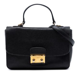 Miu Miu Pre-owned Miu Miu Goatskin Madras Flap Satchel Ladies IRJTQJ7X3LF2XVRS
