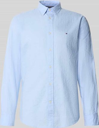 Tommy Hilfiger Regular Fit Freizeithemd aus reiner Baumwolle in Bleu, Größe XXXL