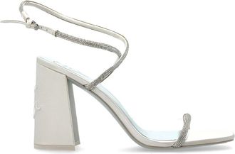 Kate Spade New York Schoenen, Dames, Wit, 38 1/2 EU, Leer, Schatkist Hoge Hak Sandalen