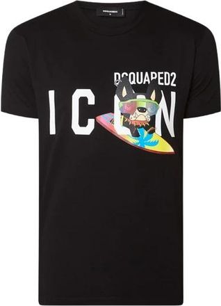 Dsquared2 Icon T-Shirt - Heren - T-shirts - Zwart - S - Katoen - Tops