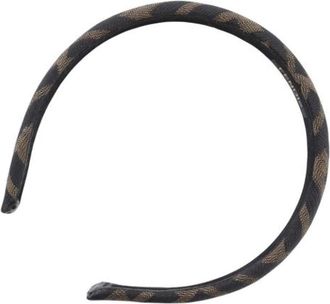 Fendi Pre-owned Accessories, female, Black, Size: ONE SIZE Pre-owned Nylon Hair Accessories