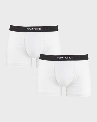 Tom Ford Men & apos;s 2-Pack Solid Jersey Boxer Briefs