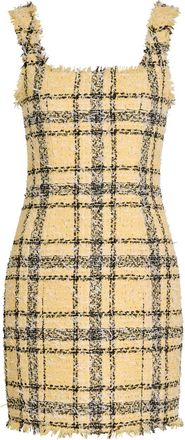 Balmain Checked Tweed Mini Dress - Multicoloured - 40 (UK12 / M)
