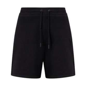 Ami Casual Shorts, male, Black, XL, Short Molleton Noir Emboss&eacute;