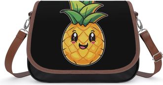 Generic Pineapple Crossbody Bags for Women Shoulder Messenger Bag Purse Handbags