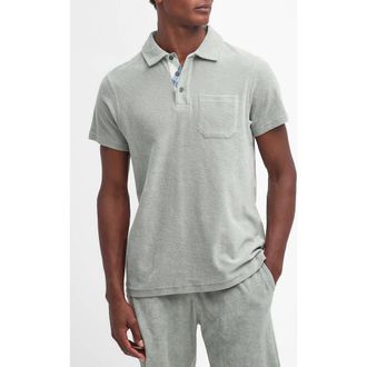 Barbour Cowes Terry Polo in Forest Fog at Nordstrom Rack, Size Small