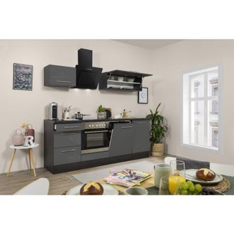 Respekta Cucina Blocco Cucina Blocco Cucina Rovere Grigio Amanda 220 cm Respecta Premium