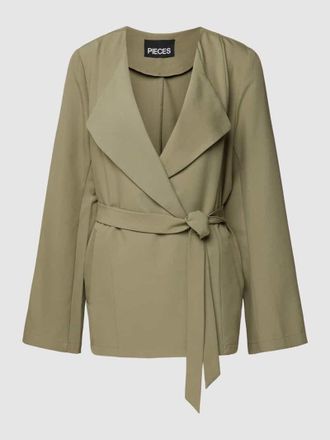 Pieces Blazer mit Reverskragen Modell BOSS in Schilf, Gr&ouml;&szlig;e XS