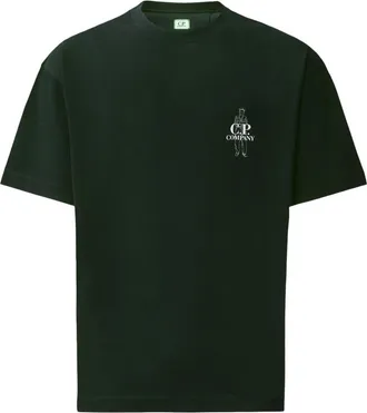 C.P. Company Hombre, Camisetas, Verde, Talla: L