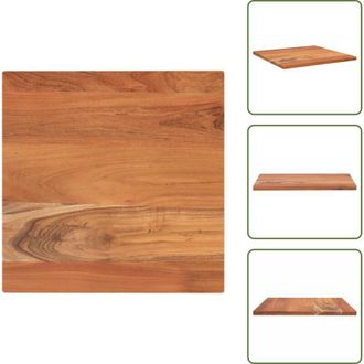 vidaXL Tavolo da bar - vidaXL Piano Tavolo 60x60x2,5 cm Quadrato Legno Massello di Acacia - Tavolo in legno massello