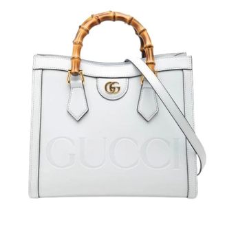 Gucci Pre-owned Diana - Dames - Pre-owned - Wit - Maat: ONE Size Leer
