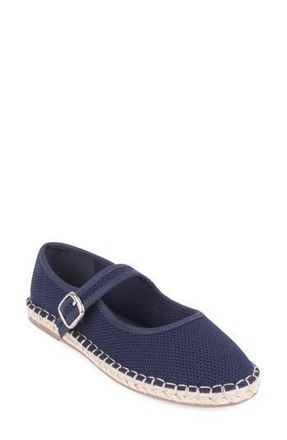 Elie Tahari Willow Esapdrille Mary Jane Flat in Navy at Nordstrom Rack, Size 6.5