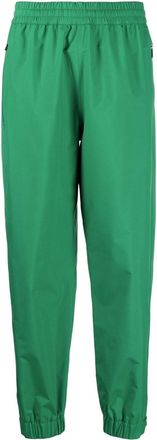 Moncler elasticated track pants - women - Polyester - S - Green