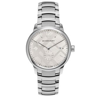 Burberry BU10004 Mens Silver Stainless Steel Watch - One Size