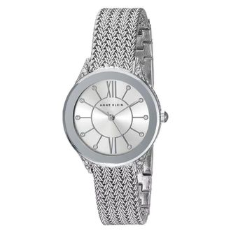 Anne Klein Accented Silver-tone Dial Ladies Watch AK/2209SVSV