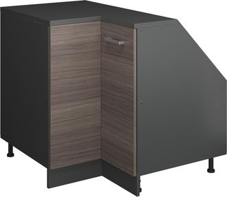 Vicco Armario Para Techo Inclinado Armario De Esquina Rion, Gris Noble, 75.6 X 81.6 Cm Con 1 Puerta, Carcasa Del Armario 60 Cm De Profundidad, Vicco