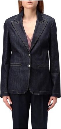 Liu Jo Denim jas voor stijlvolle look - Dames - Blazers - Blauw - XS - Denim - Jassen