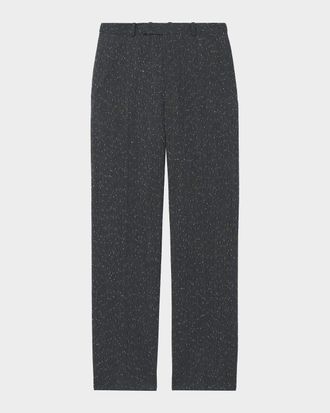 Alexander McQueen Men & apos;s Flecked Pinstripe Tailored Trousers