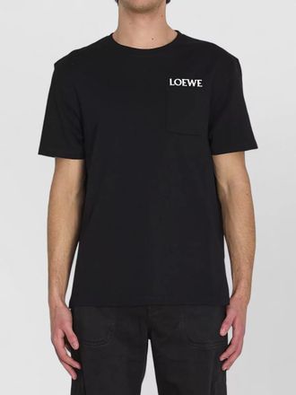 Loewe relaxed fit cotton t shirt chest pocket
