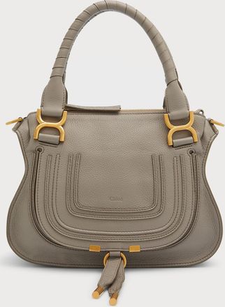 Chlo&eacute; Marcie Small Satchel Bag in Grained Calfskin