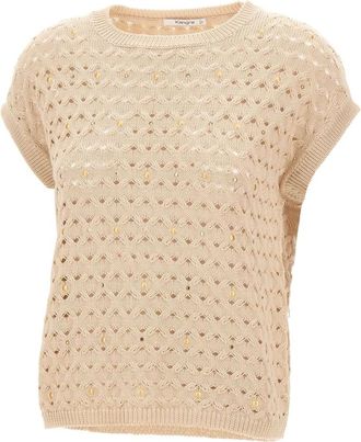 KANGRA Mujer, Jerseys, Beige, Talla: S
