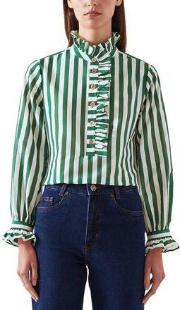 L.k. Bennett LK Bennett Camille Silk-Blend Blouse