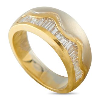 Luxury Bazaar 18K Yellow Gold 1.0ct Diamond Ring MF02-082026
