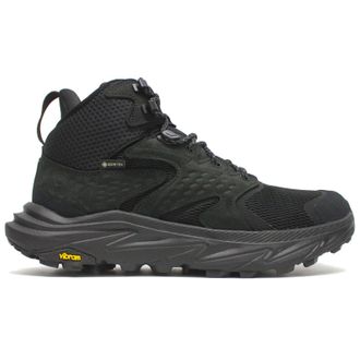 Hoka One One Hoka Anacapa 2 Mid GTX Nubuck Textile Mens Running Trainers - UK 9 - US 9.5 Men - EU 43 1/3 - Black Black - Size:UK 9
