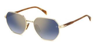 David Beckham DB 1162/F/S Asian Fit 06J/1V Mens Sunglasses Gold Size 56