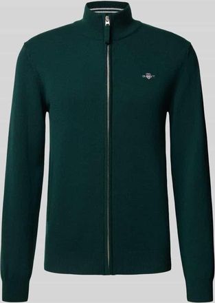 GANT Strickjacke mit Reißverschluss in Dunkelgruen, Größe XXXL